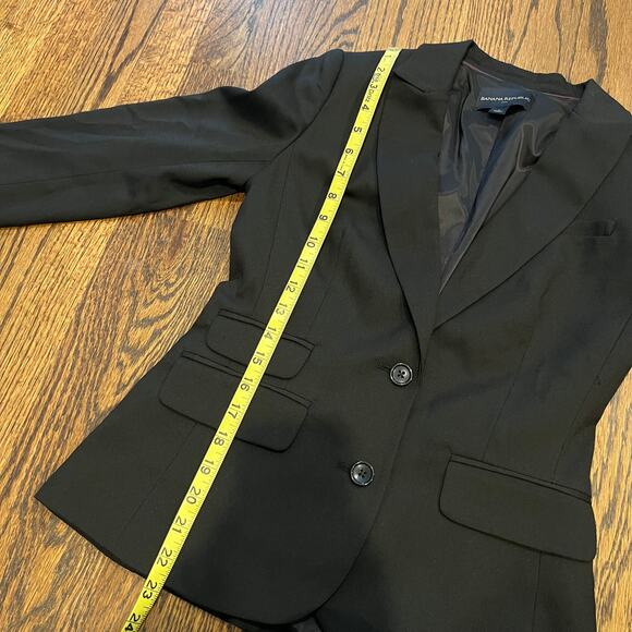 Banana Republic Black Women's Blazer Suit Coat - 0 - Picture 3 of 12